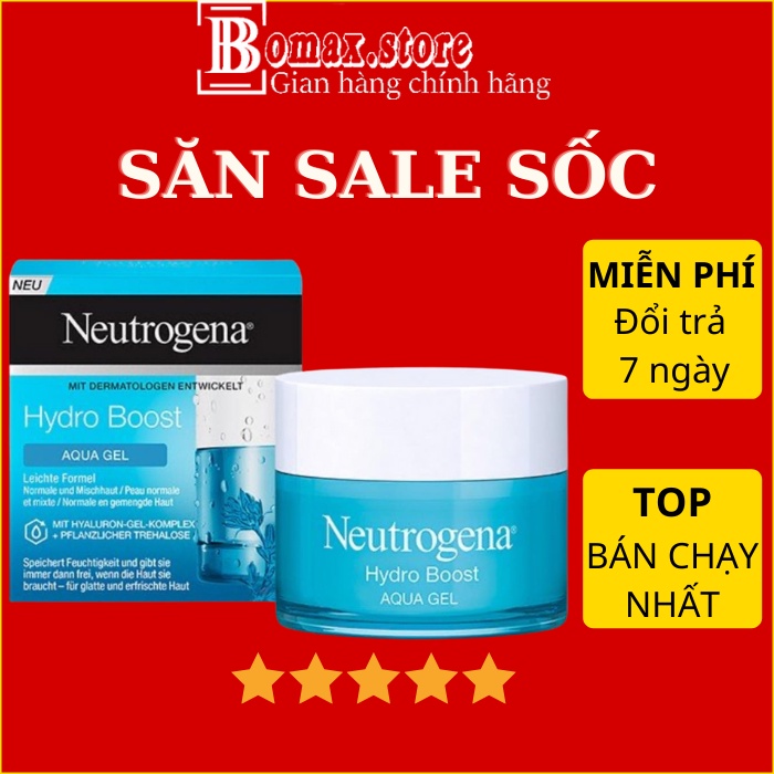 Kem Dưỡng Ẩm Neutrogena Hydro Boost Water Gel Cream 50g Và 15g Mini Chính Hãng - Netrogena Aqua Gel Cho Da Dầu Mụn, khô