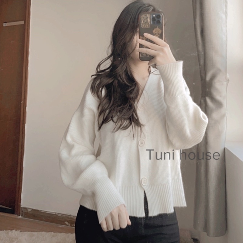 (Sẵn) Áo Khoác Cardigan Len Phong Cách Hàn Quốc 2020 - video + ảnh thật