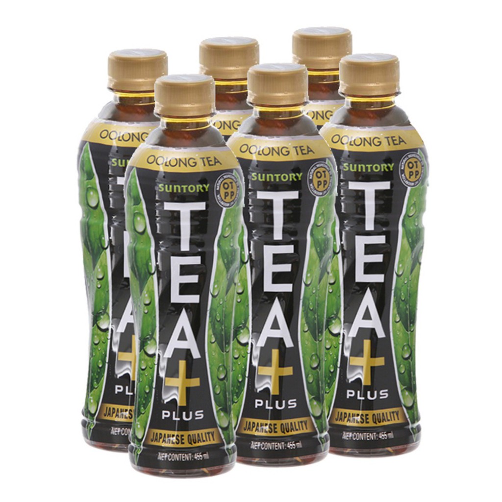 Lốc 6 Chai Trà Ô Long Tea Plus 455ml