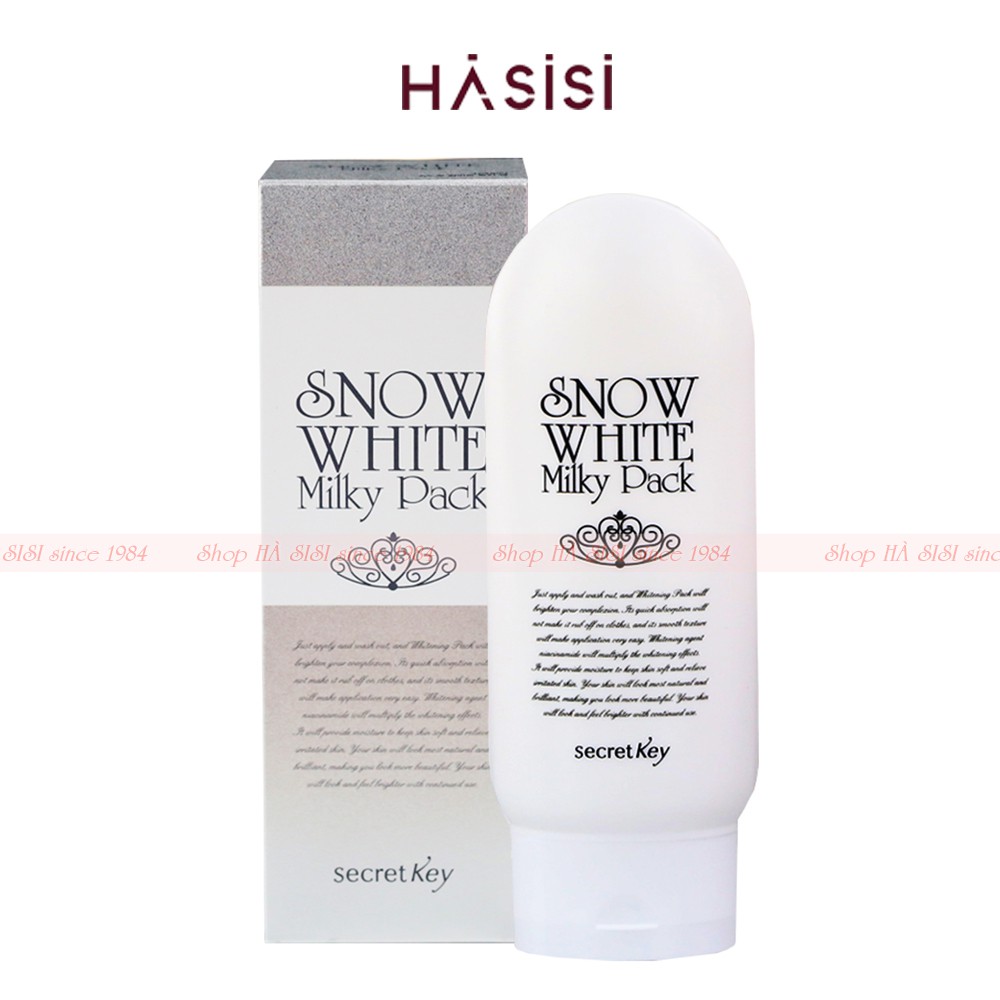 Kem Tắm trắng SNOW WHITE MILKY PACK SECRET KEY 200g