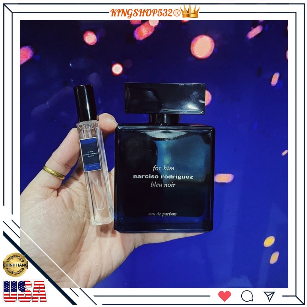 ❁ ❁ Mẫu thử 10ml dạng xịt : Nước hoa Narciso Bleu Noir Edp ♚♚