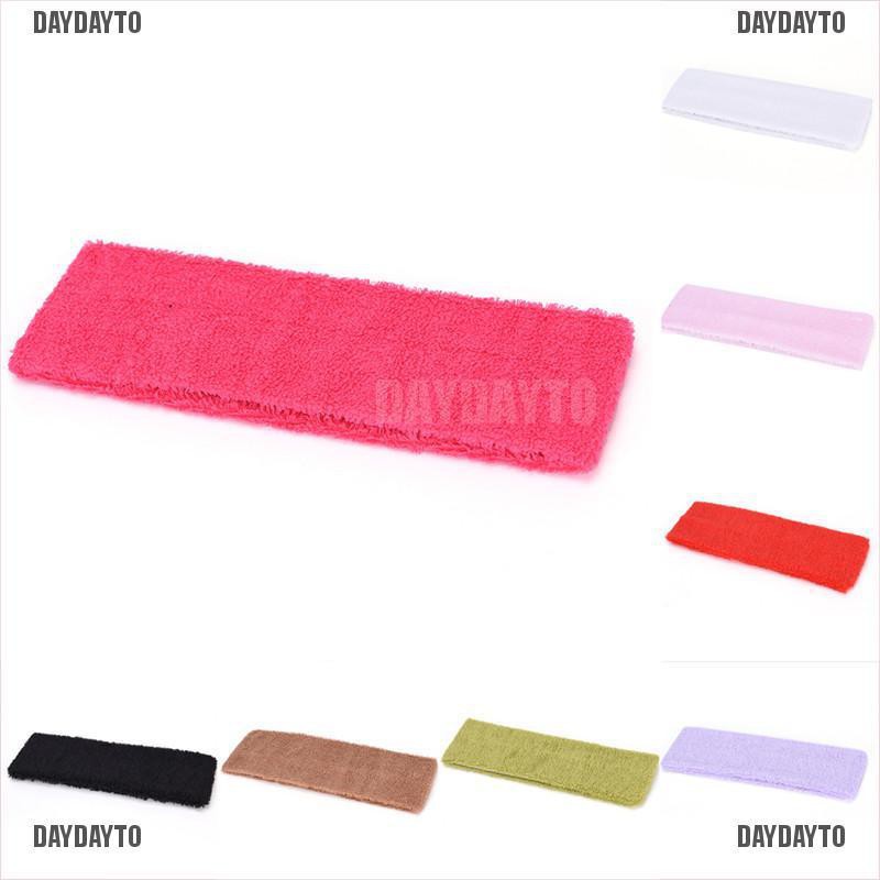 Băng Đô Thể Thao Bằng Cotton Co Giãn Thấm Hút Mồ Hôi Cho Nữ