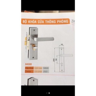Khoá tay gạt việt tiệp 1 đầu chìa 04508