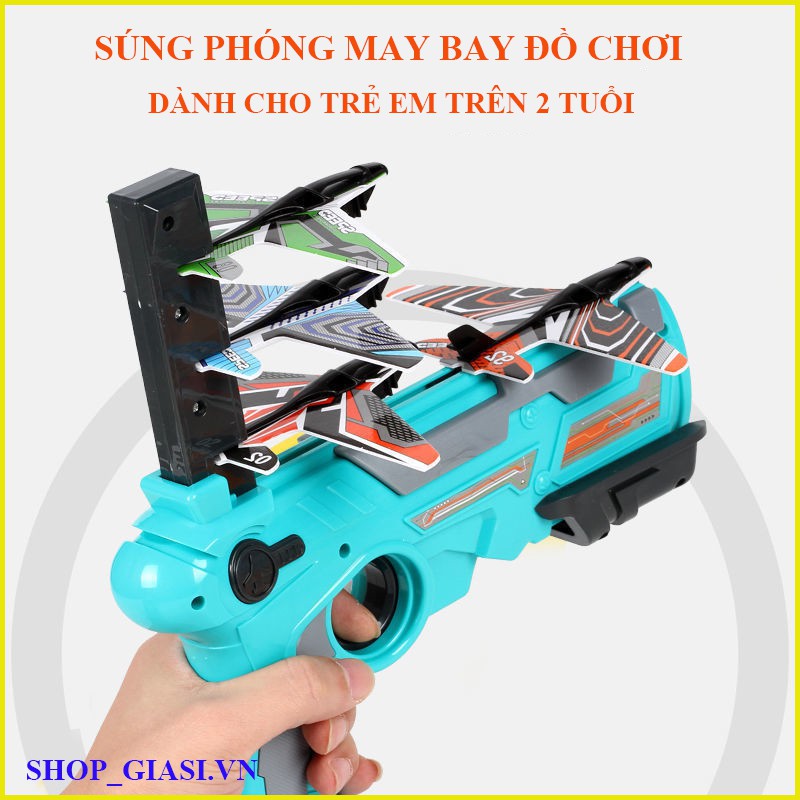 Súng Phóng Máy Bay Đồ Chơi Ngoài Trời Dành Cho Trẻ Em [hót]