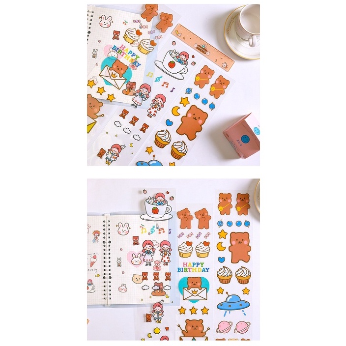 Sticker Trang Trí Điện Thoại, Máy Tính, Sổ Vở, Kệ, Hộp Văn Phòng Phẩm Kích Thước 9*53cm