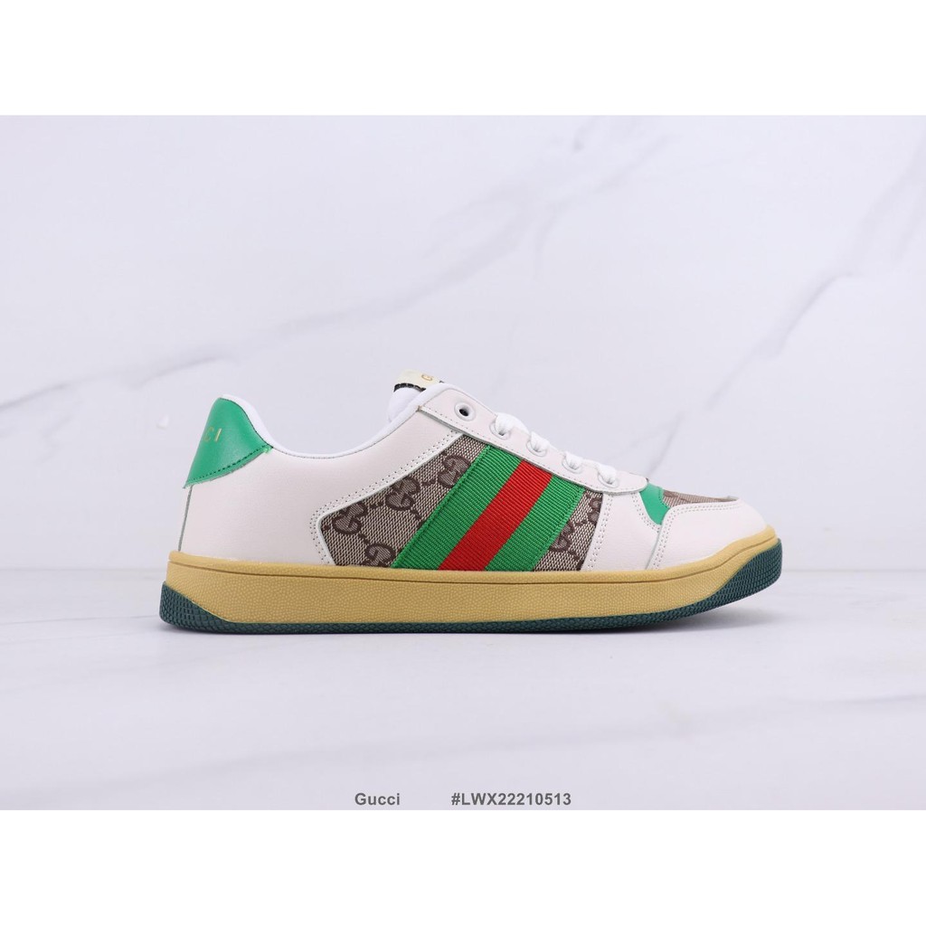 Giày Thể Thao Gucci Cổ Thấp Chất Liệu Da Bò Size 35-44