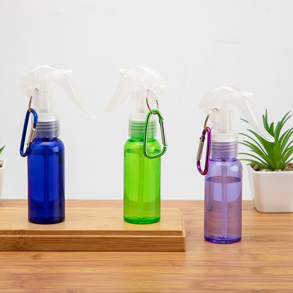 Bình nhựa rỗng đựng nước hoa/ mỹ phẩm dung tích 60ml có móc khóa tiện dụng cho nữ