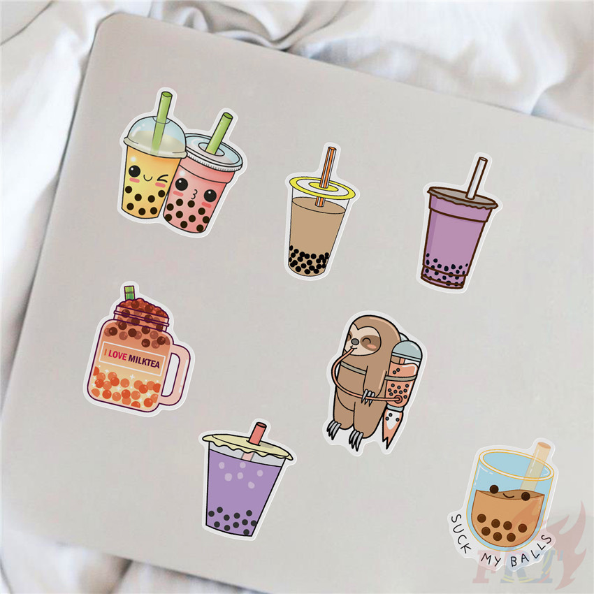 ❉ I Love Drinking Series 03 Pearl Milk Tea Stickers ❉ 50Pcs/Set DIY Fashion Luggage Laptop Skateboard Doodle Decals Stickers