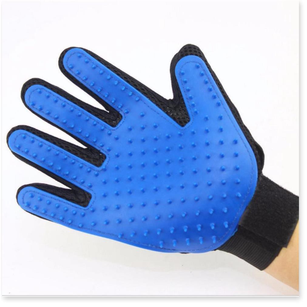 Hanpet.GV- Găng tay chải lông, lấy lông rụng cho chó mèo (TAY PHẢI ) (- 350) Gang tay siêu dính lông thú cưng / nhặ