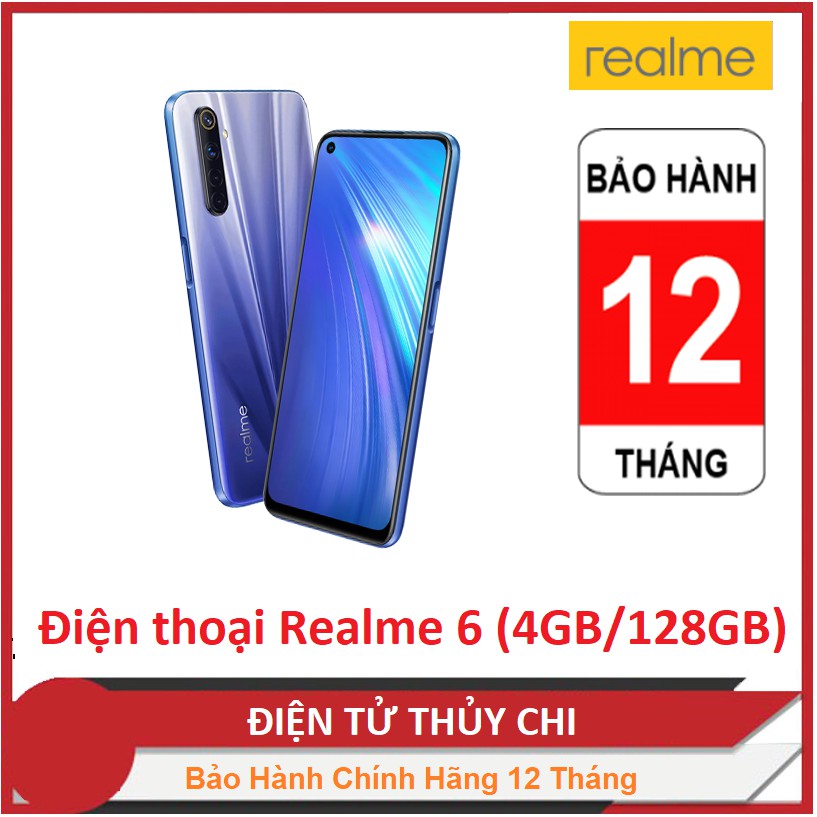 Điện thoại Realme 6 (4GB/128GB) - Hàng Chính Hãng Mới 100%