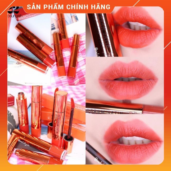 Son Kem Lì Chosungah 22 Zerogram Satin Velvet Lip Tint