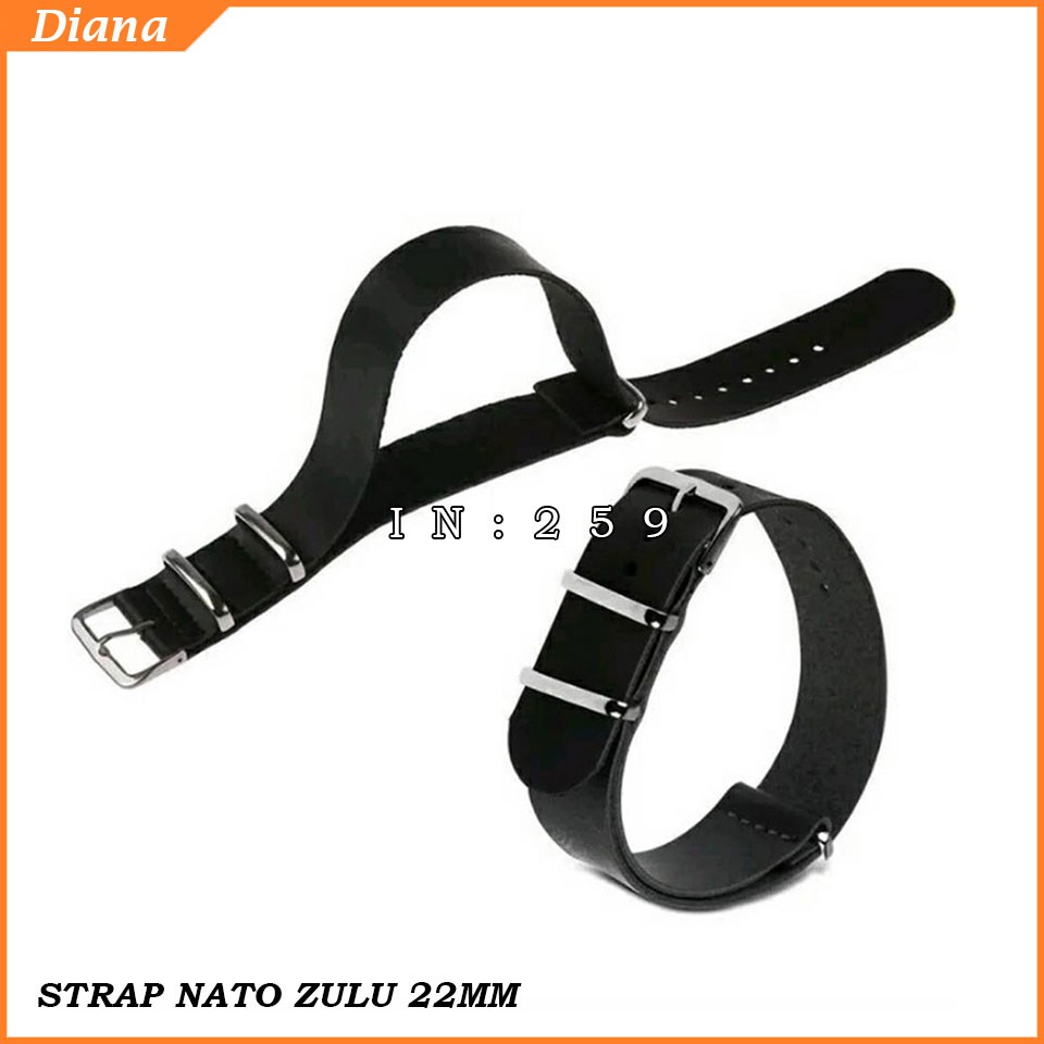 Nato Dây Da Đồng Hồ Đeo Tay 22mm Thời Trang