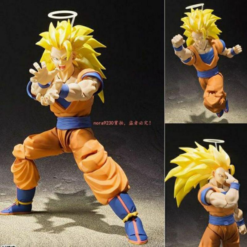 [Hàng có sẵn-Xả hàng tăng doanh số] Mô Hình Son Goku SHF Super Saiyan 3 Khớp cao 15cm - Mô Hình Dragon Ball