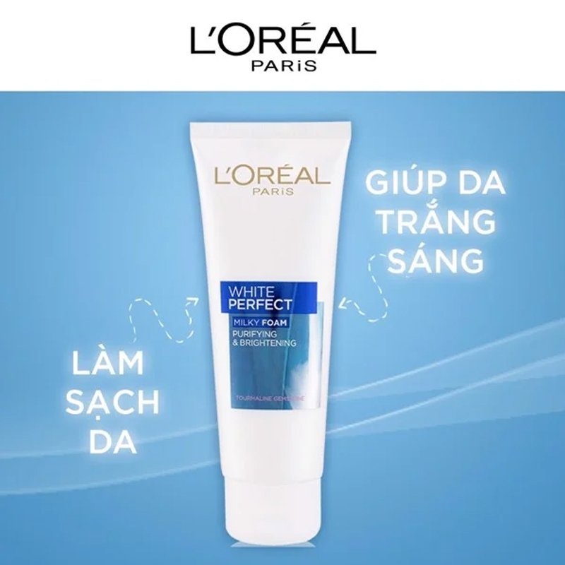 Sữa Rửa Mặt Làm Sáng Da Loreal White Perfect Milky Foam 100ml