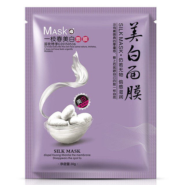 Mặt nạ dưỡng da mụn cấp ẩm thải độc tơ tằm ONE SPRING SILK MASK dưỡng trắng giảm thâm