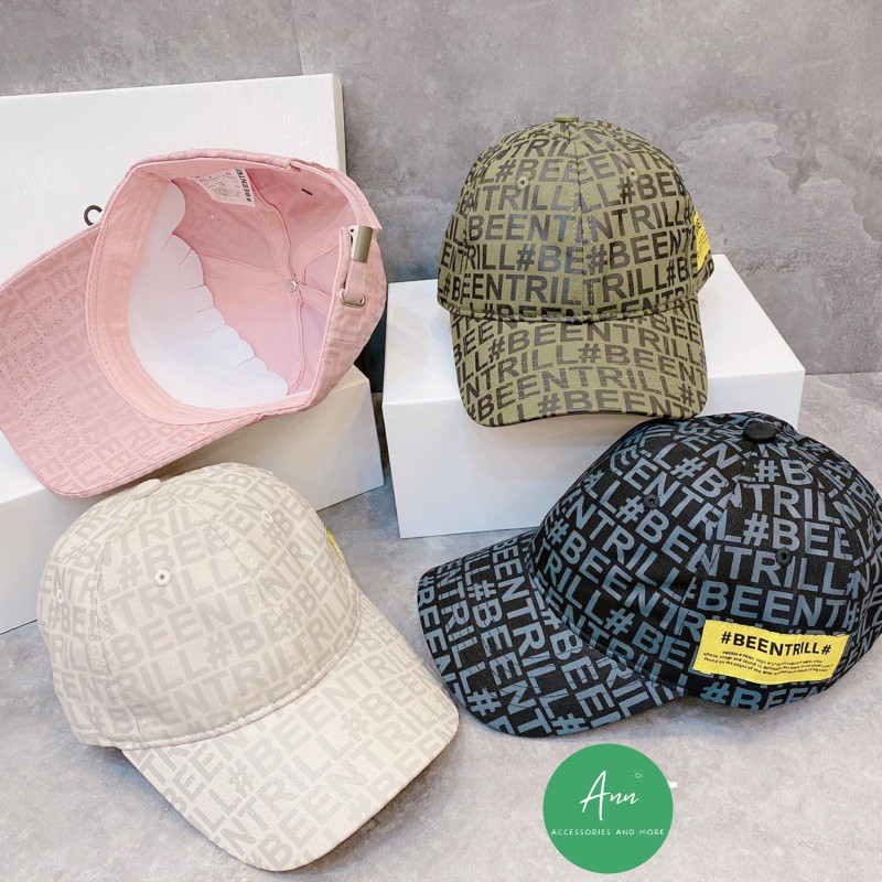 MŨ LƯỠI TRAI BEENTRILL MONOGRAM HÀN QUỐC- PHONG CÁCH THỜI TRANG, MÀU SẮC TRẺ TRUNG, PHOM MŨ CHUẨN ĐẸP STORE, FULL TAG