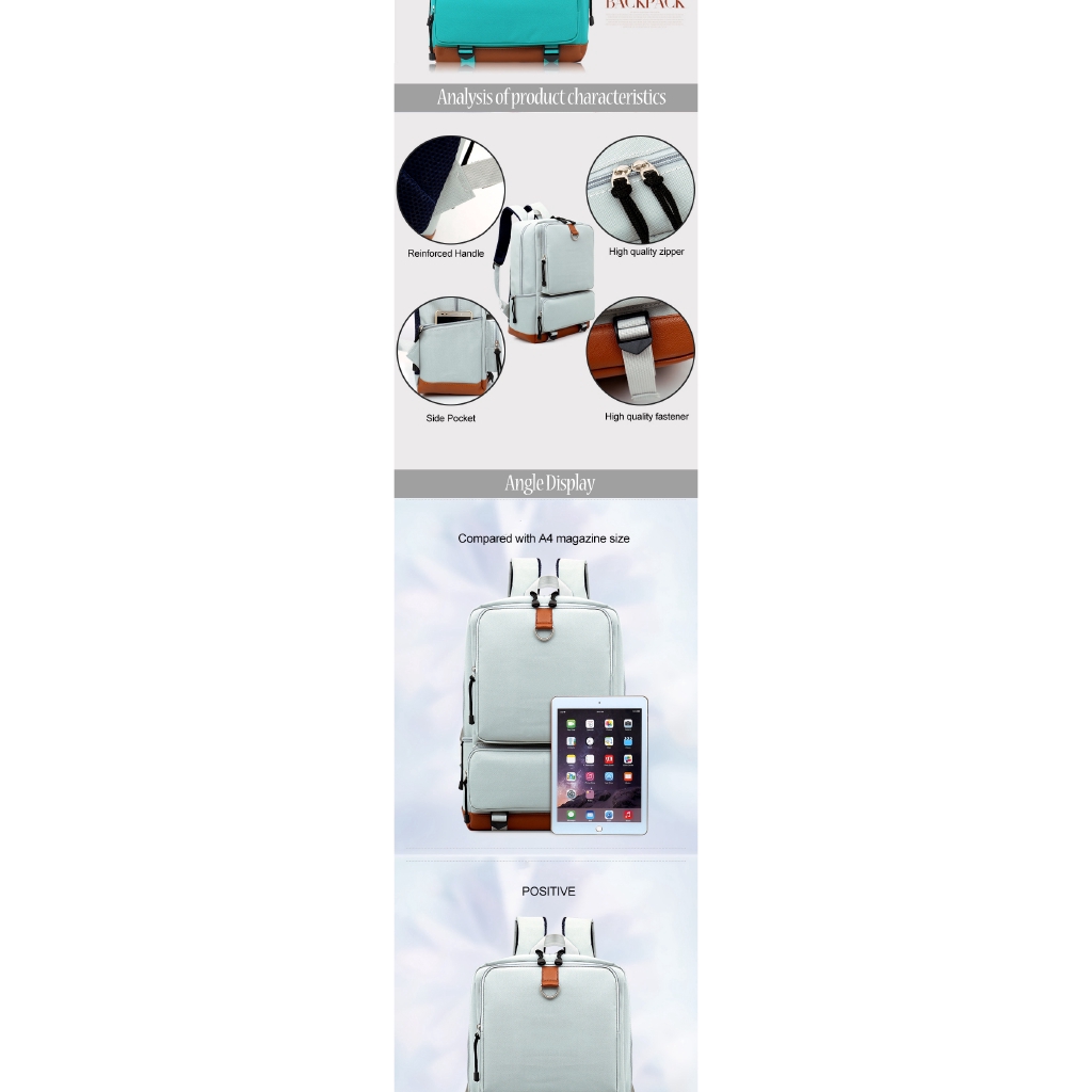 Balo đựng laptop Chuwanglin chống nước đa năng thời trang cho nam nữ