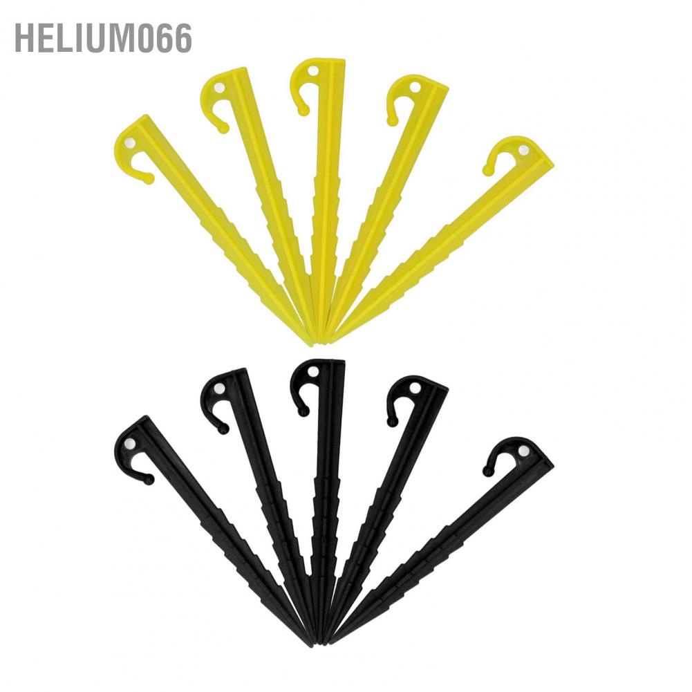 Helium066 50 chiếc Lều nhựa Chốt 5.5in Cọc cát răng cưa Độ bền cao ABS ngoài trời Bãi biển Spike đinh để cắm trại bạt