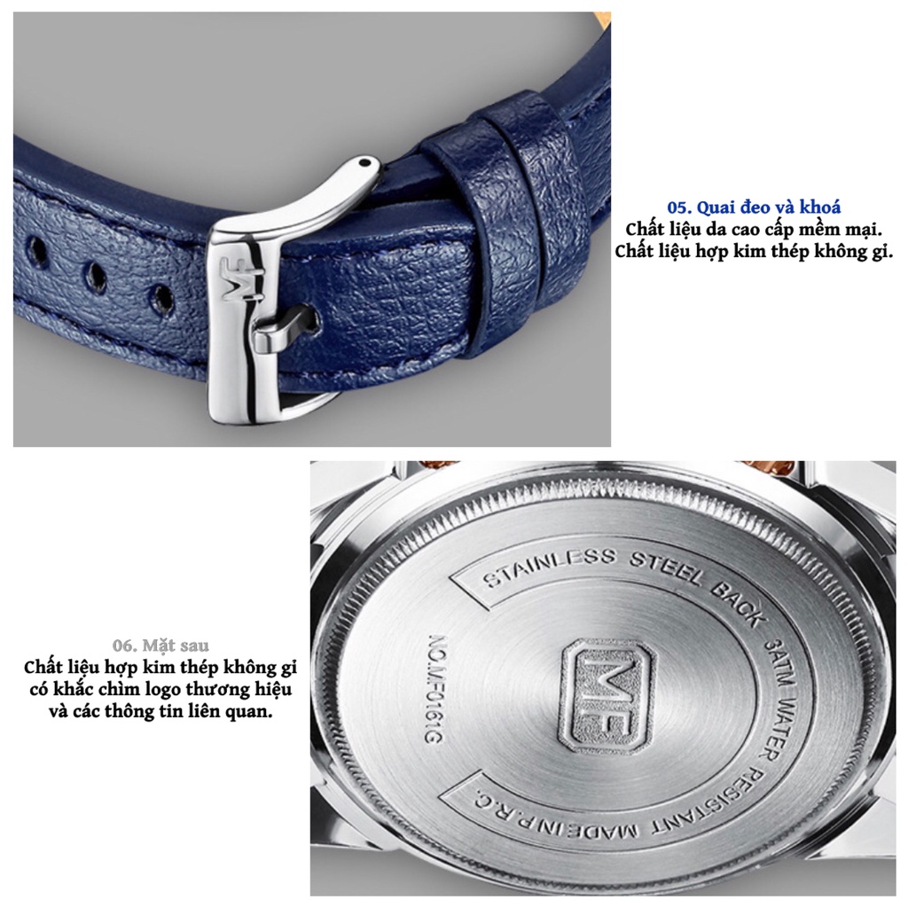 Đồng Hồ Nam Đeo Tay Chính Hãng MINI FOCUS MF0161G.02 Dây Da Thật Màu Đen Viền Thép Không Gỉ Đẹp Cao Cấp - Có Quà Tặng | BigBuy360 - bigbuy360.vn