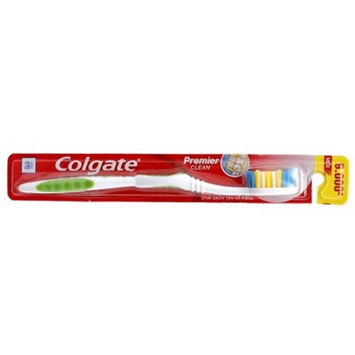 Nguyên lốc bàn chải đánh răng Colgate Premier Clean chải sạch tận kẽ răng 1 cây đơn X12