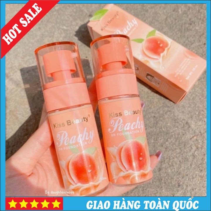 ẢNH THẬTKem Nền BB  Kiss Beauty Peachy  Kem Nền Phù Hợp Với Học Sinh Sinh Viên