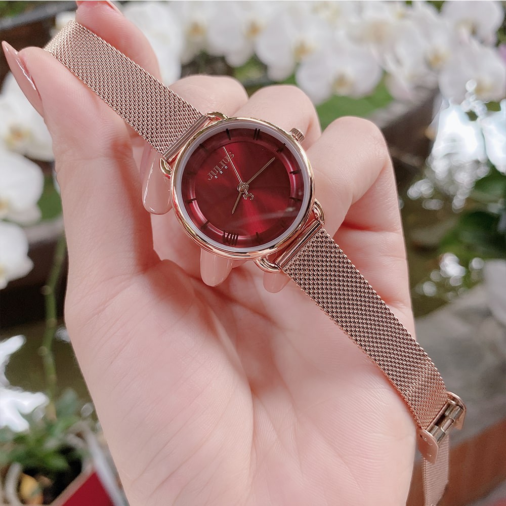 Đồng hồ nữ JA-1268 Julius Hàn Quốc dây thép không gỉ