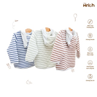 RẺ VÔ ĐỊCH ÁO KHOÁC THU ĐÔNG VẢI SỢI TRE CÓ PHỐI SIZE 9M-4Y ARICH