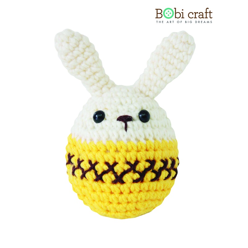 Combo trứng phục sinh vàng - Thú bông len Bobi Craft - Đồ chơi an toàn quà tặng bé