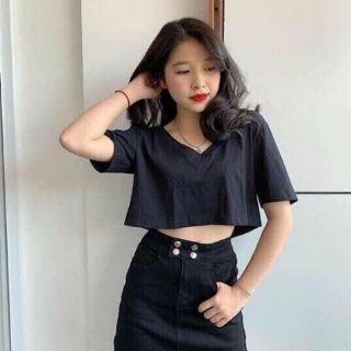 ÁO CROPTOP TIM (from rộng)