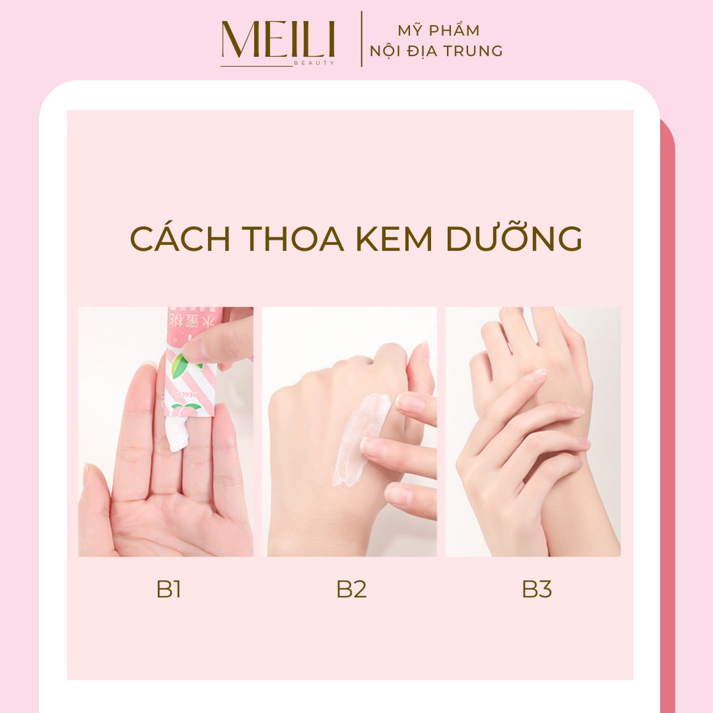 Kem Dưỡng Da Tay BEOTUA Dạng Gói Hương Đào Mềm Mịn Trắng Sáng Da Tiện Dụng Dễ Mang Theo  (HỘP 20 GÓI) - Meili Beauty