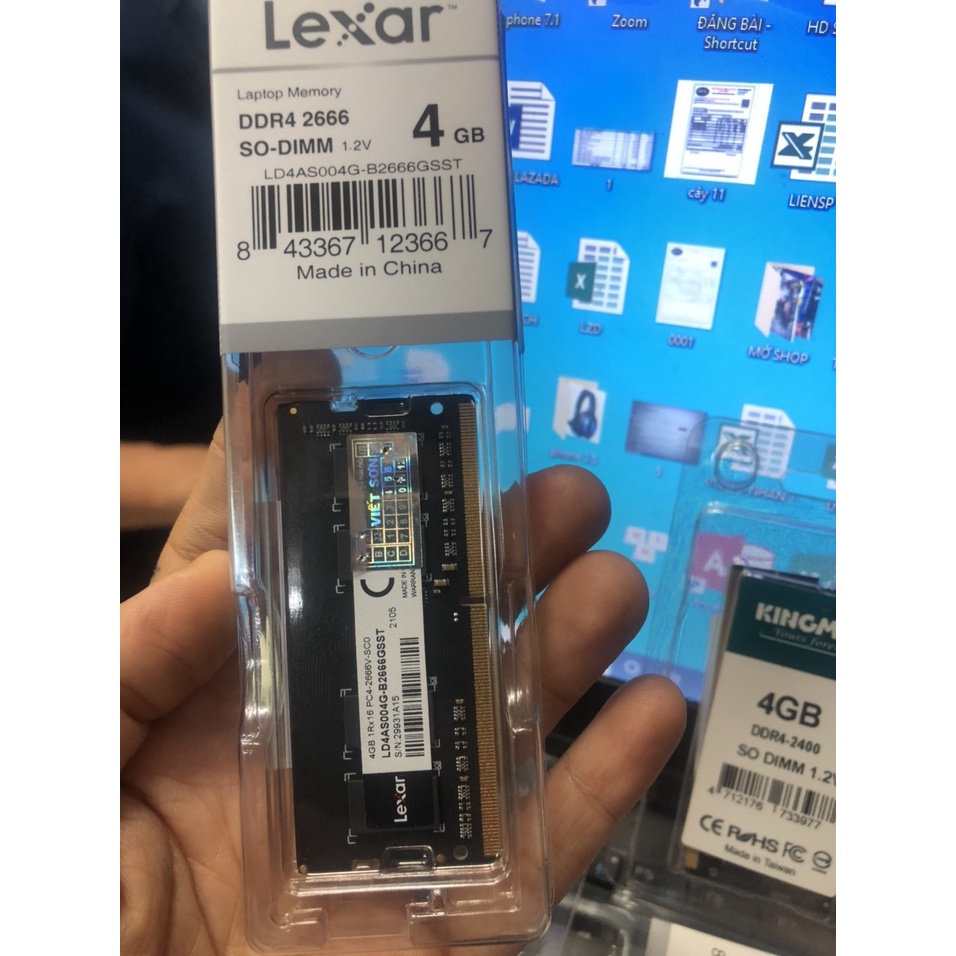 Ram DDR4 Laptop 4gb bus 2400/2666 KINGMAX  ,Ram Mới Chính Hãng VIỄN SƠN , bảo hành 3 năm, 1 Đổi 1