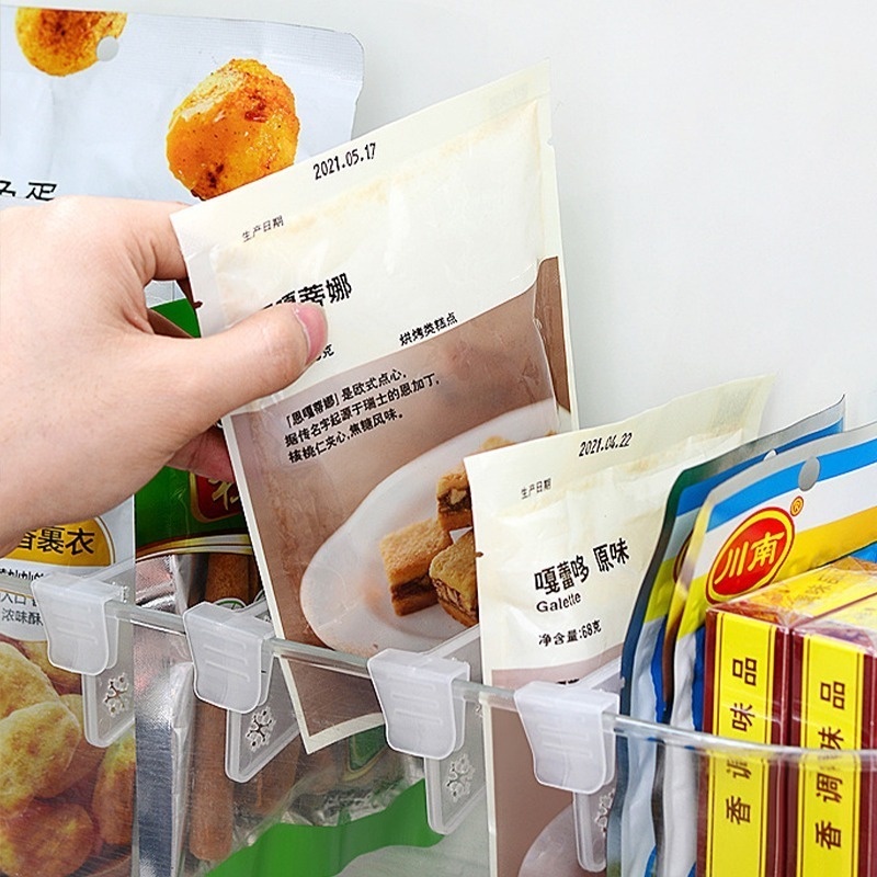 1 Khay Đựng Thức Ăn Trong Suốt Hình Bông Tuyết Chia Ngăn Tủ Lạnh