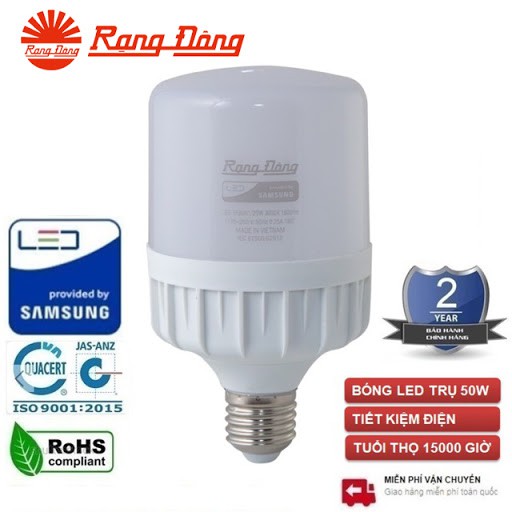 Bóng đèn led bulb trụ 30W Rạng Đông, Model LED TR100N1/30W