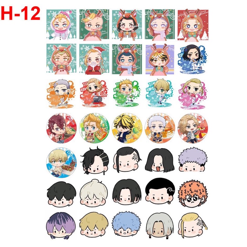 30-600 Sticker dán Rindou Haitani Sanzu Tokyo Revengers ảnh dán Haitani Tokyo Revengers