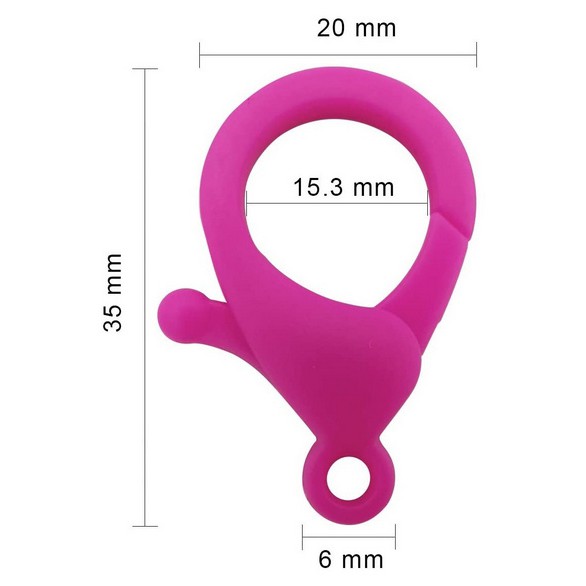 Set 10 Móc Khóa Tôm Hùm Bằng Nhựa 20x35mm Dùng Làm Trang Sức DIY