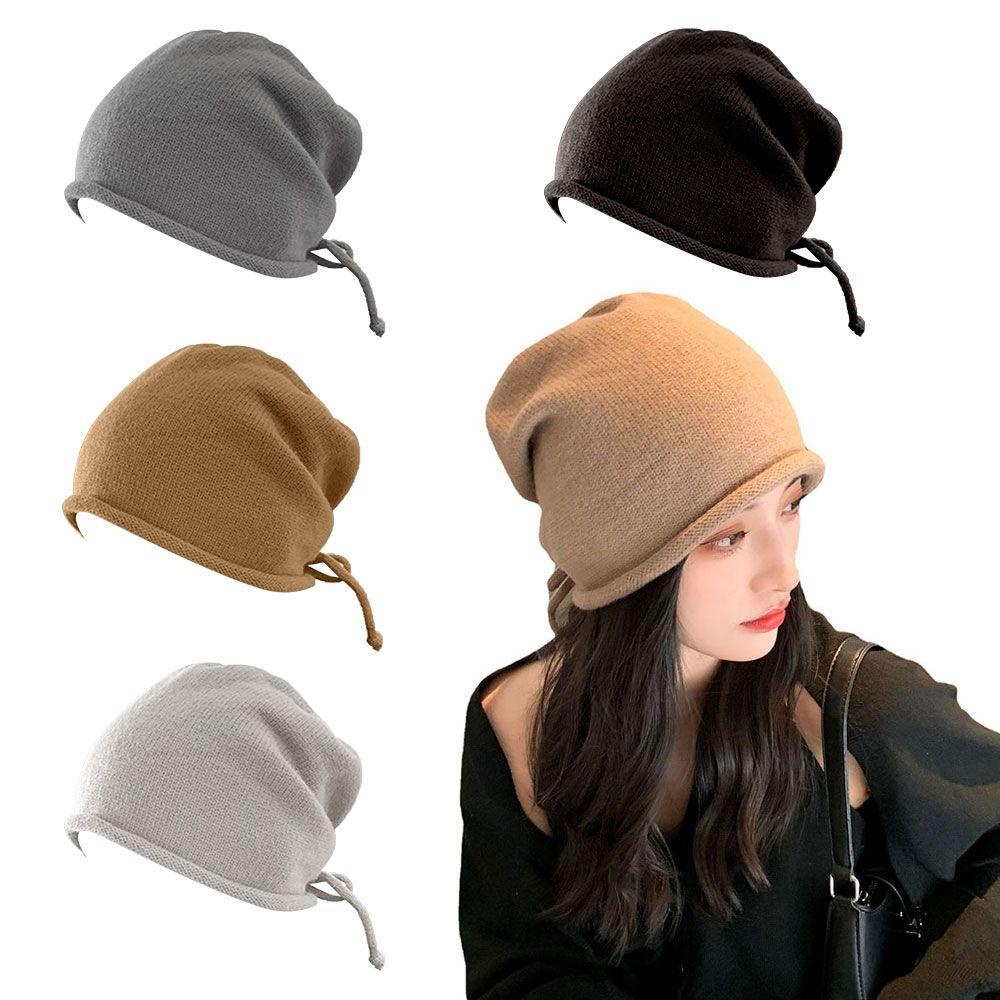 MAG Mũ Dệt Kim Màu Trơn Đơn Giản Cho Nữ