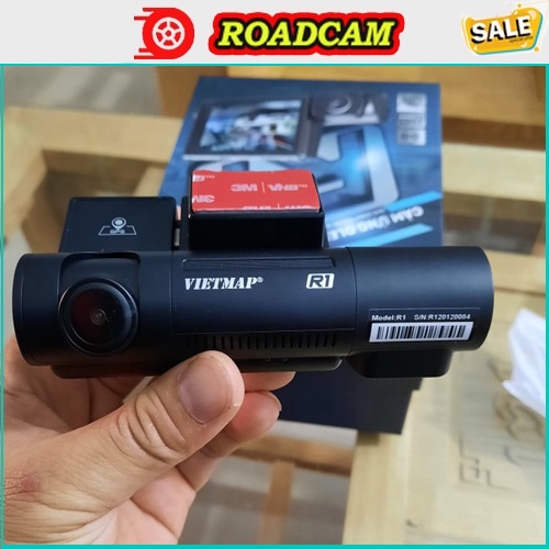 Camera hành trình VIETMAP R1, camera cảm ứng cảnh báo tốc độ, ghi hình trước và trong xe