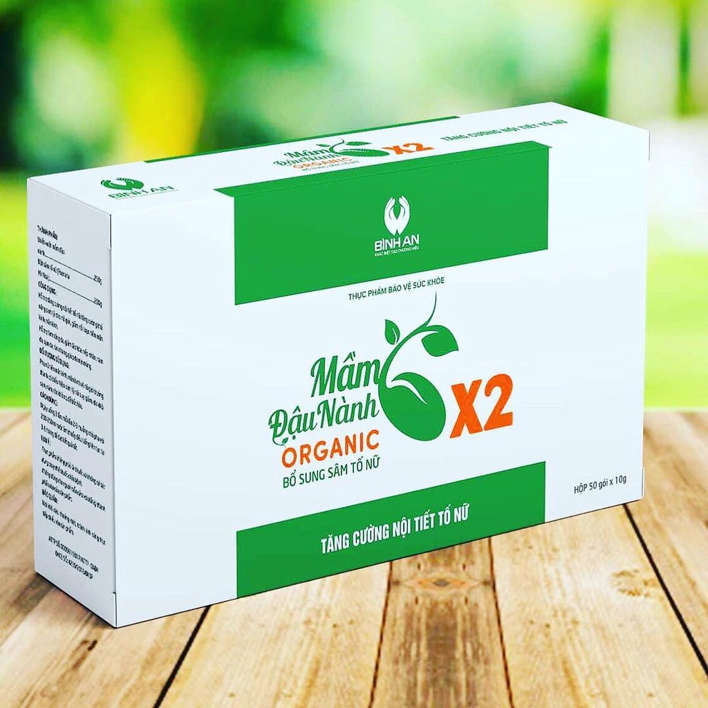 [ Chính hãng ] Mầm đậu nành Organic X2 tăng vòng 1 siêu tốc- chuẩn cty Bình an