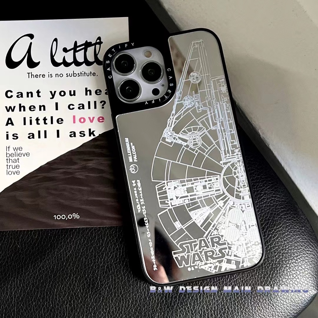 Ốp Điện Thoại Kính Cường Lực Acrylic Chống Sốc In Hình Star Wars Cho iPhone 13 12 11 Pro MAX IX XS MAX XR 6 6s 7 8 Plus