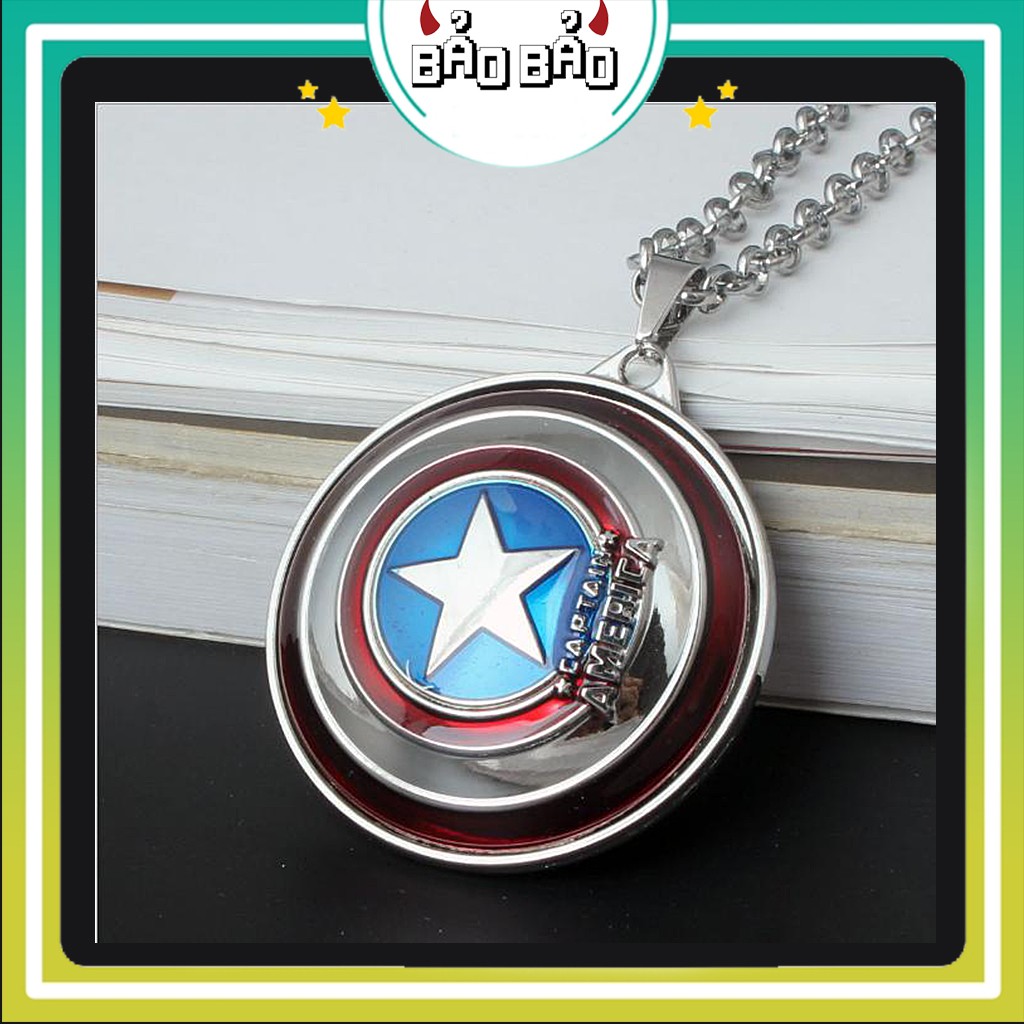 Dây chuyền nam Captain America, vòng cổ nam nữ Đội trưởng Mỹ - Bảo Bảo Store