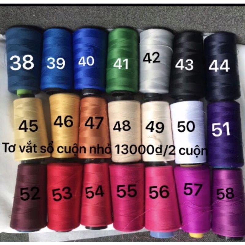 Chỉ may, tơ vắt sổ  chỉ thêu
