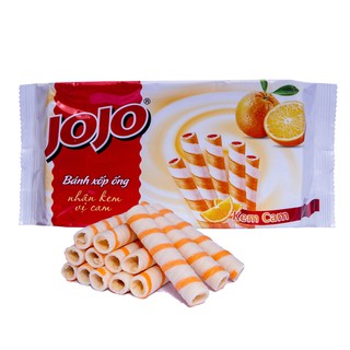 BÁNH XỐP ỐNG JOJO NHÂN KEM VỊ CAM 125G