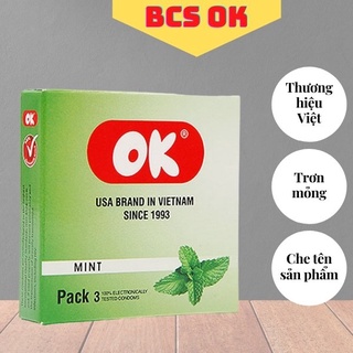 Bao cao su OK / Bao cao su Việt Nam chất lượng cao mùi tùy chọn - bcs lẻ