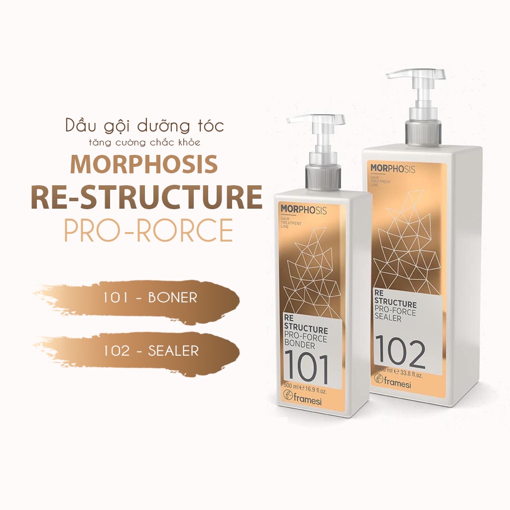 Dầu gội bảo vệ và tăng cường chắc khỏe Morphosis Re Structure Pro Force Kit - Anta Nail