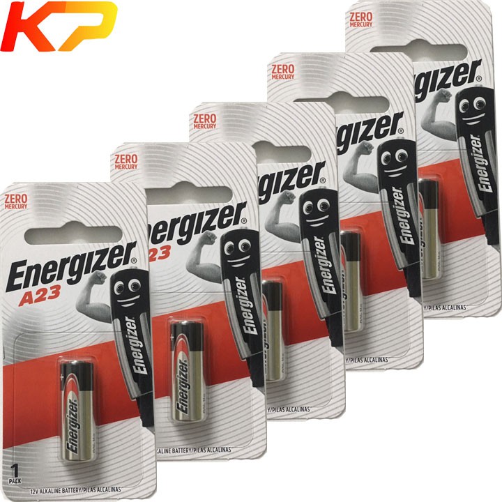 5 viên pin A23 Energizer, pin cửa cuốn A23 12V