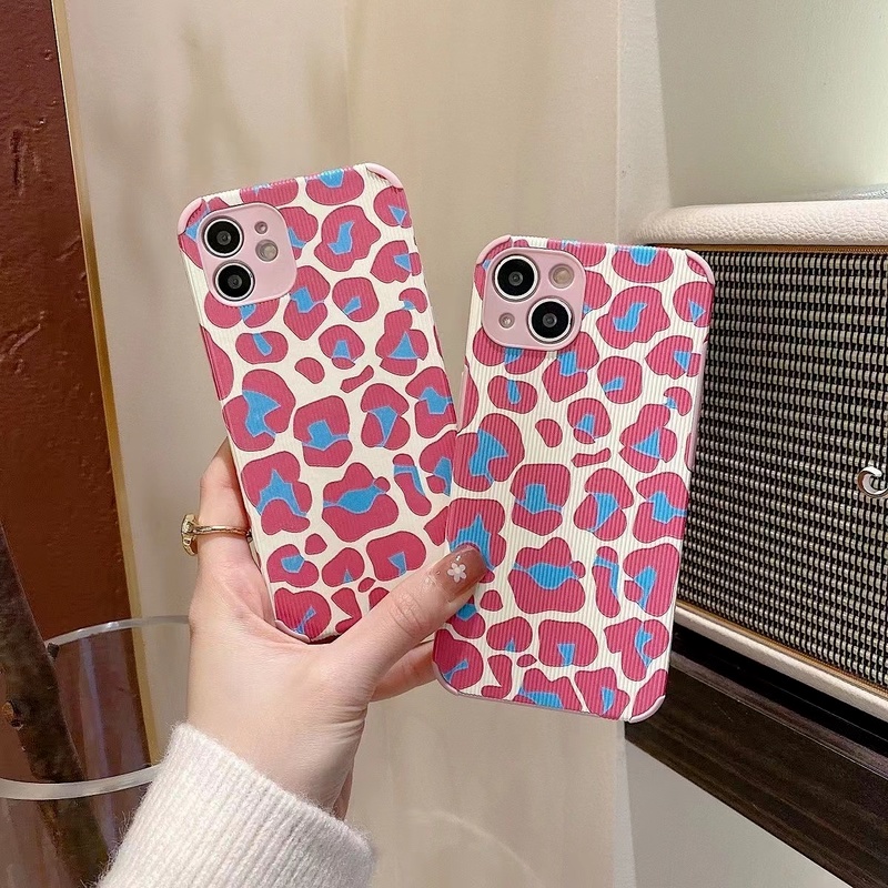 Ốp Điện Thoại Mềm Chống Sốc Họa Tiết Da Báo Thời Trang Cho iPhone 13 12 11Pro Max X XR XS Max 8 7 Plus