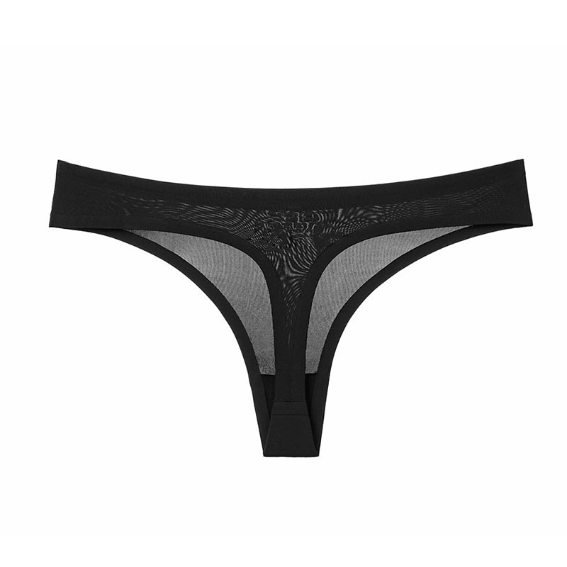 Women's Low Waist Lingerie Ice Silk Thong Sexy Breathable Seamless G String M-XXL | BigBuy360 - bigbuy360.vn