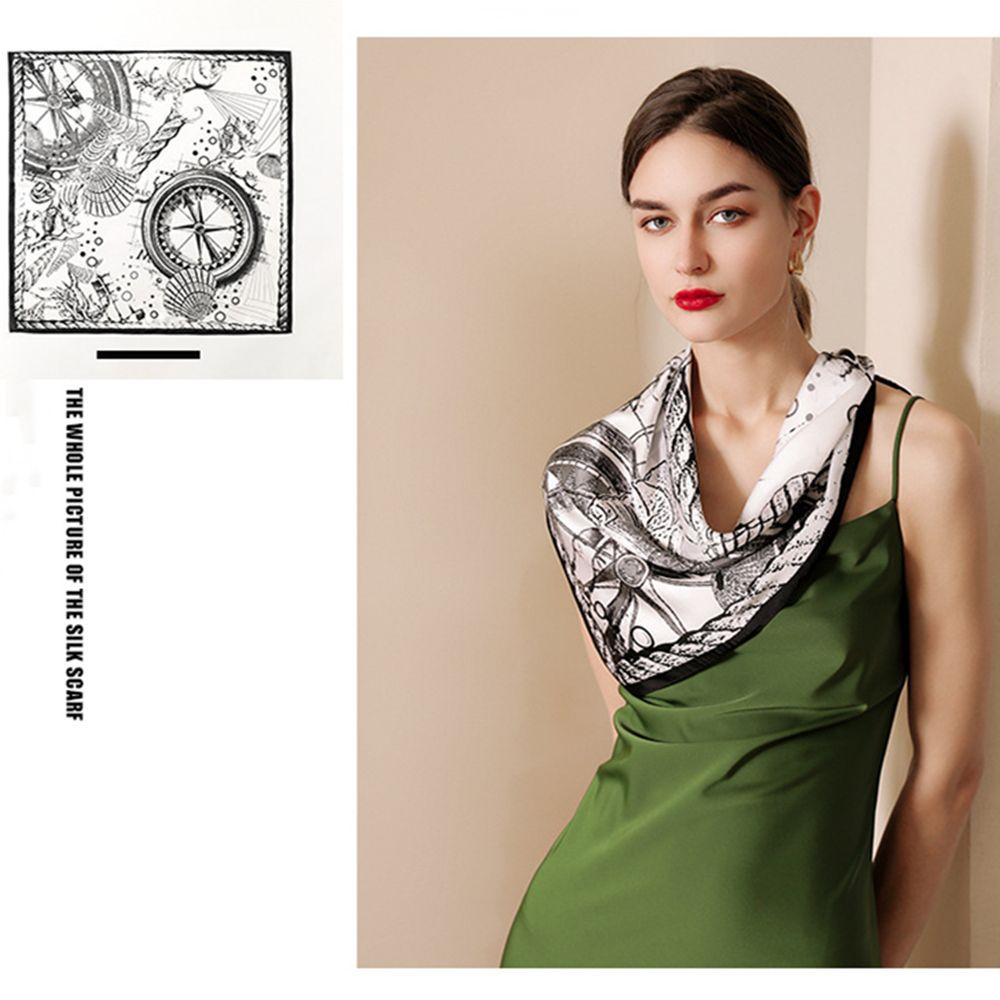 Khăn Choàng Lụa Dáng Dài Trang Trí Tóc Thời Trang Cho Nữ