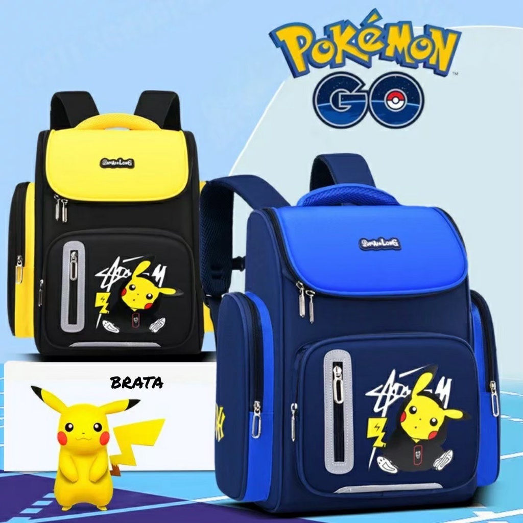 Balo Đi Học Hình POKEMON GO TAS JOVANKA Cho Trẻ Mẫu Giáo Tiểu Học COWOK NGAJI LES
