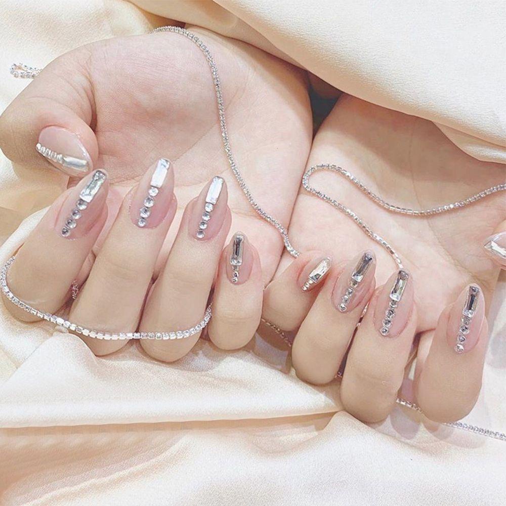 AROMA Hạt Charm 3D Nhiều Hình Dạng Đính Móng Nghệ Thuật